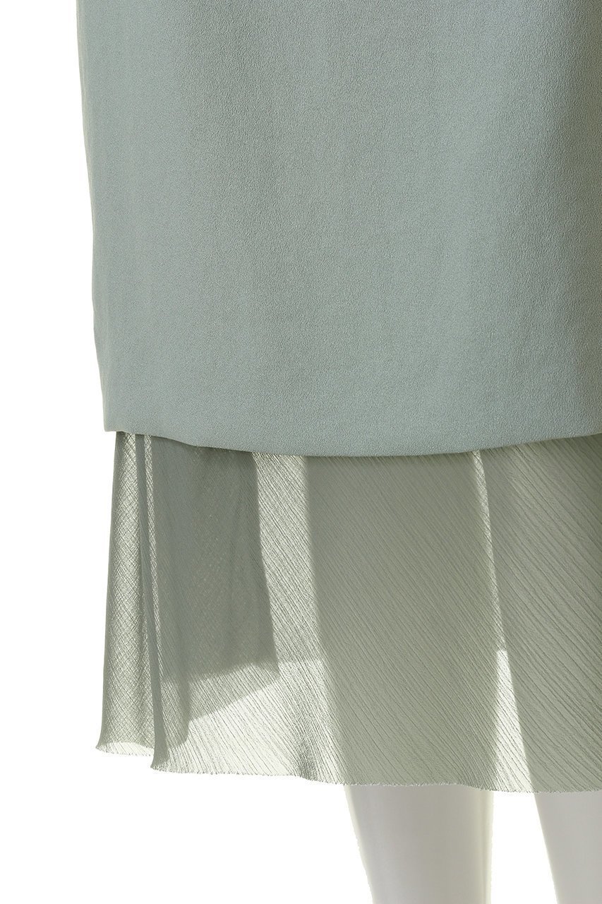 【エリオポール/heliopole】のクレープ&シアーコンビスカート 人気、トレンドファッション・服の通販 founy(ファニー) 　ファッション　Fashion　レディースファッション　Fashion for Women　スカート　Skirts　オケージョン　Occasion Wear　シアー　Sheer, See-Through　モダン　Modern, Contemporary　無地　Plain, Solid Color　other-6|ID: prp329100004608206 ipo3291000000035057338