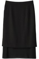 【エリオポール/heliopole】のクレープ&シアーコンビスカート ブラック|ID: prp329100004608206 ipo3291000000035469432