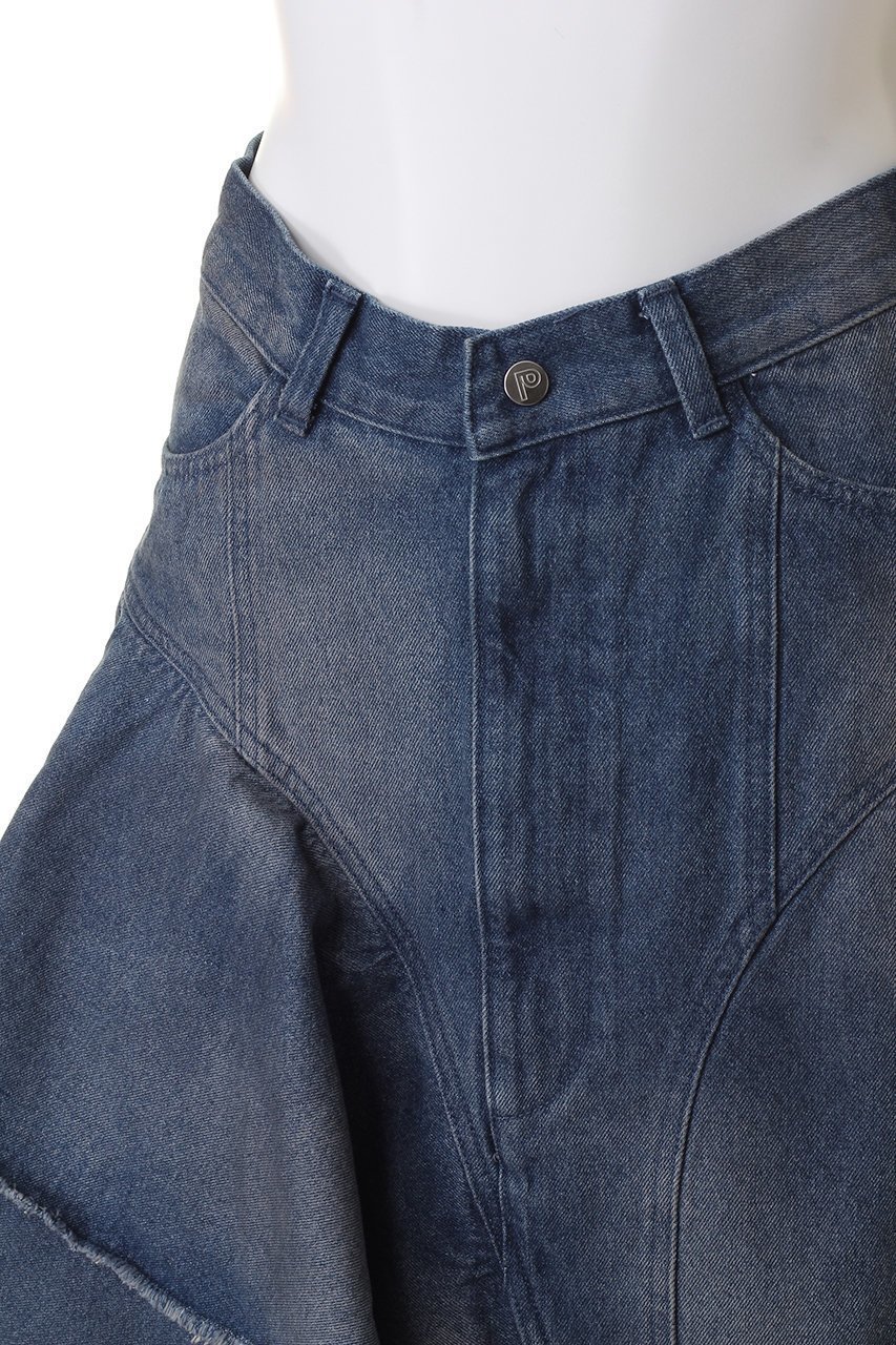 【プランク プロジェクト/PRANK PROJECT】のアシンメトリービッグラッフルスカート / Asymmetry Big Ruffled Skirt 人気、トレンドファッション・服の通販 founy(ファニー) 　ファッション　Fashion　レディースファッション　Fashion for Women　スカート　Skirts　ロングスカート　Long Skirts / Maxi & Midi Skirts　アシンメトリー　Asymmetrical Style　デニム　Denim, Jeans Material　ビンテージ　Vintage, Retro Style　ペンシル　Pencil, Pencil Skirt　ラッフル　Ruffle, Frill　ロング　Long, Long-Length　other-5|ID: prp329100004608208 ipo3291000000034423946