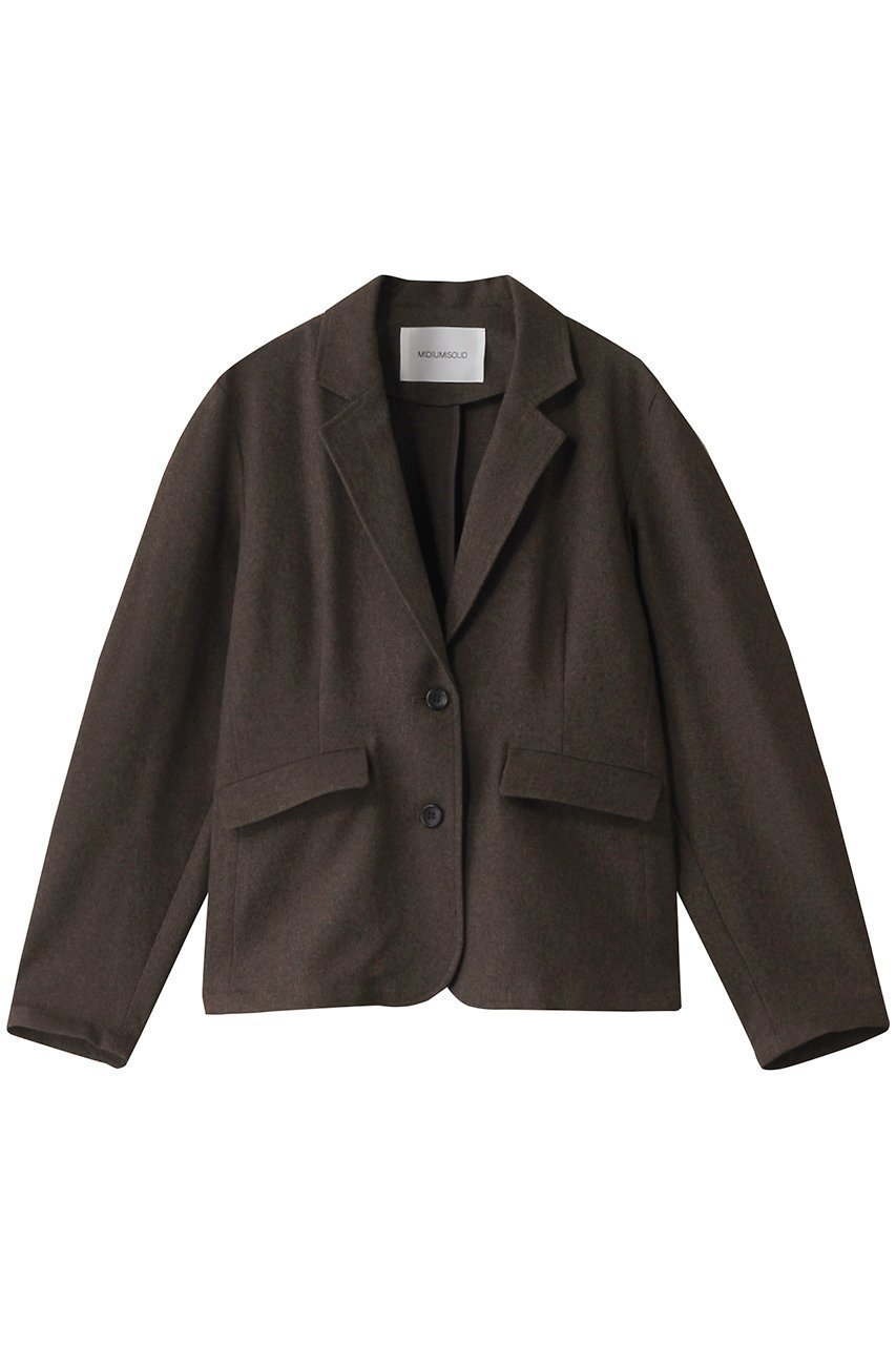 【ミディウミソリッド/MIDIUMISOLID】のvolume slv JK.M ジャケット インテリア・キッズ・メンズ・レディースファッション・服の通販 founy(ファニー) 　ファッション　Fashion　レディースファッション　Fashion for Women　アウター　Coat / Outerwear Collection　レディースジャケット・軽アウター　Jackets　インナー　Innerwear　ウォーム　Warm Fabric　ジャケット　Jacket, Outerwear　バランス　Balance, Style Balance　ファブリック　Fabric, Textile　A/W・秋冬　Autumn/Winter　brown|ID: prp329100004608211 ipo3291000000032926859