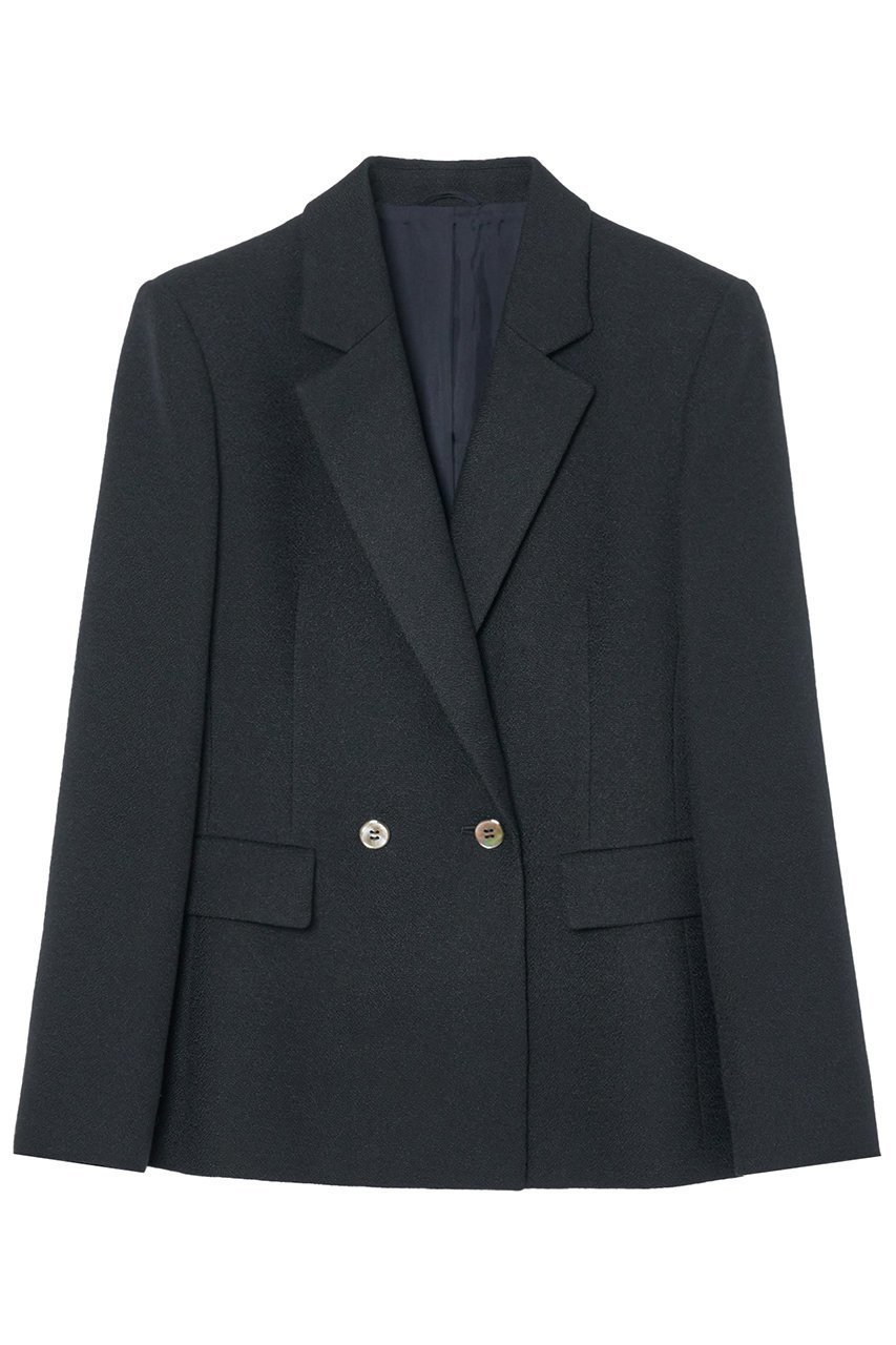 【アナイ/ANAYI】のバスケットツイードダブルジャケット インテリア・キッズ・メンズ・レディースファッション・服の通販 founy(ファニー) 　ファッション　Fashion　レディースファッション　Fashion for Women　アウター　Coat / Outerwear Collection　レディースジャケット・軽アウター　Jackets　シンプル　Simple, Minimal　ジャケット　Jacket, Outerwear　ダブル　Double, Double-Breasted　ツイード　Twill, Twill Weave　バスケット　Basket, Basket Bag　ミックス　Mix, Mixed Style　ネイビー|ID: prp329100004608214 ipo3291000000032927028