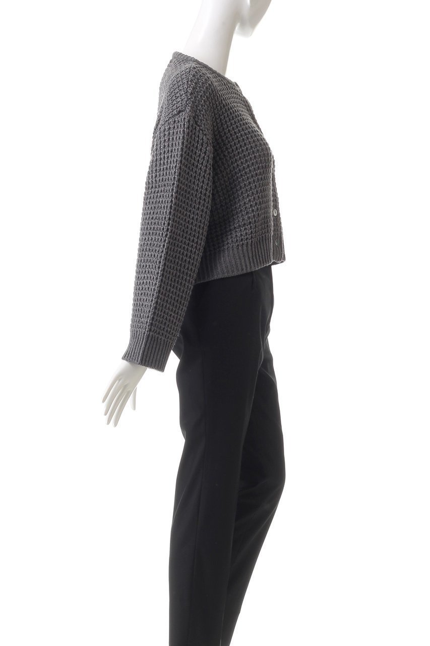 【ミズイロ インド/mizuiro ind】のwaffle knit C/D カーディガン 人気、トレンドファッション・服の通販 founy(ファニー) 　ファッション　Fashion　レディースファッション　Fashion for Women　トップス・カットソー　Cut & Sew Tops　ニット　Knit Tops & Sweaters　カーディガン・羽織り　Layered Style Cardigans　カーディガン　Cardigan, Knitwear　ショート　Short, Short Length　シンプル　Simple, Minimal　ワッフル　Waffle, Waffle Knit　other-3|ID: prp329100004608215 ipo3291000000032927077