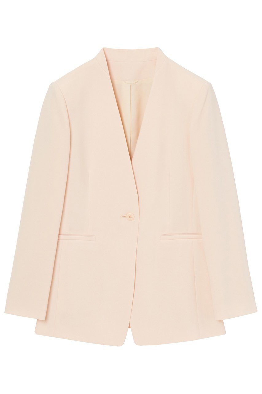 【アナイ/ANAYI】のストレッチクロスノーカラージャケット 人気、トレンドファッション・服の通販 founy(ファニー) 　ファッション　Fashion　レディースファッション　Fashion for Women　アウター　Coat / Outerwear Collection　レディースジャケット・軽アウター　Jackets　ノーカラージャケット / シンプル上品コーデ　Collarless Jackets　おすすめ　Recommended / Our Picks　ジャケット　Jacket, Outerwear　ストレッチ　Stretch, Stretchy Fabric　セットアップ　Set-Up, Coordinated Outfit　ダブル　Double, Double-Breasted　エレガント 上品　Elegant　 other-1|ID: prp329100004608217 ipo3291000000032927042