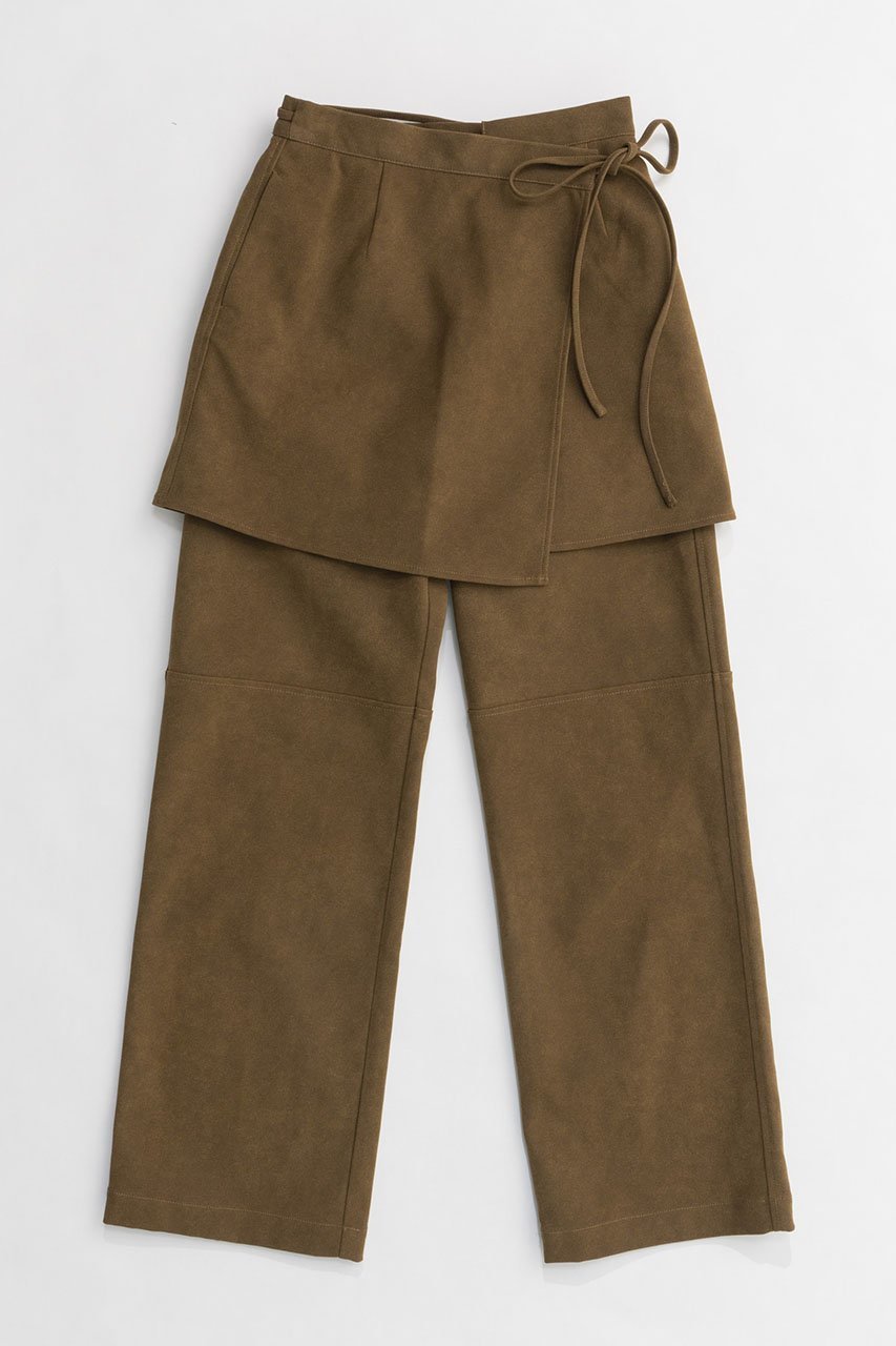 【プランク プロジェクト/PRANK PROJECT】のラップレイヤードパンツ/Wrap Layered Pants インテリア・キッズ・メンズ・レディースファッション・服の通販 founy(ファニー) 　ファッション　Fashion　レディースファッション　Fashion for Women　パンツ　Pants & Trousers　シンプル　Simple, Minimal　ビンテージ　Vintage, Retro Style　フィット　Fit, Slim Fit　ラップ　Wrap, Wrap Design　リアル　Real, Realistic　BGE(ベージュ)|ID: prp329100004608219 ipo3291000000032927128