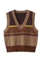 【メゾンスペシャル/MAISON SPECIAL】のBicolor Knit Vest/バイカラーベスト BRN(ブラウン)|ID: prp329100004608221 ipo3291000000032927201