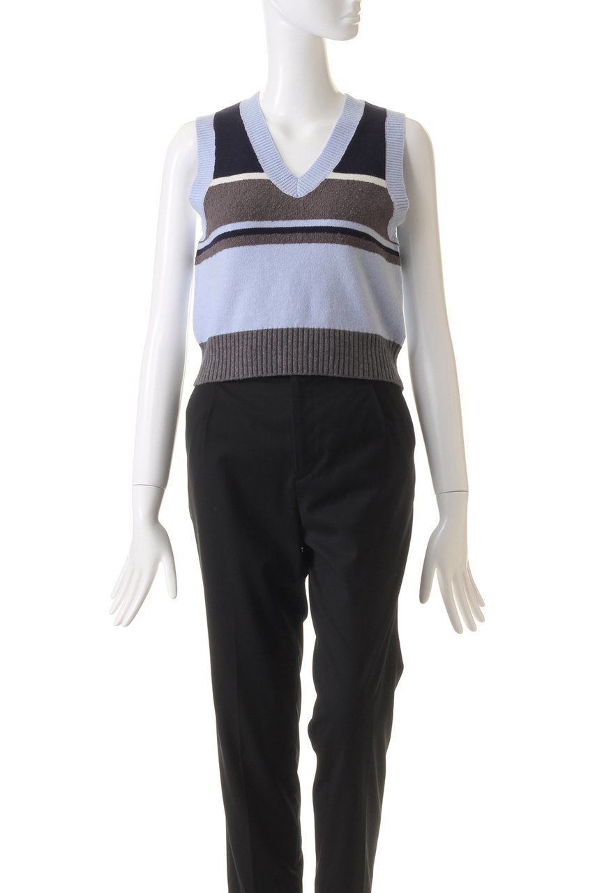【メゾンスペシャル/MAISON SPECIAL】のBicolor Knit Vest/バイカラーベスト 人気、トレンドファッション・服の通販 founy(ファニー) 　ファッション　Fashion　レディースファッション　Fashion for Women　トップス・カットソー　Cut & Sew Tops　ニット　Knit Tops & Sweaters　ベスト&ジレ / 重ね着スタイル　Vests & Gilets　カジュアルプルオーバー・ニットトップス　Pullovers & Knit Tops / Casual Pullovers　カットソー　Cut and Sewn Top　キャミソール　Camisole, Spaghetti Strap Top　コンパクト　Compact, Small Size　タートル　Turtleneck, Turtle Collar　ブロック　Block, Solid Block Pattern　ベスト　Vest, Waistcoat　ボーダー　Border, Stripe　おすすめ　Recommended / Our Picks　other-2|ID: prp329100004608221 ipo3291000000034909919