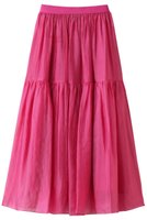 【デザイン ワークス/DESIGN WORKS】のオーガンジーローンスカート 人気、トレンドファッション・服の通販 founy(ファニー) ファッション Fashion レディースファッション Fashion for Women スカート Skirts ロングスカート Long Skirts / Maxi & Midi Skirts エレガント 上品 Elegant オーガンジー Organza Fabric ティアードスカート Tiered Skirt, Flounced Skirt ペチコート Petticoat, Underskirt ロング Long, Long-Length |ID:prp329100004608222