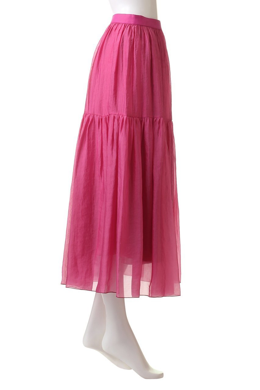 【デザイン ワークス/DESIGN WORKS】のオーガンジーローンスカート 人気、トレンドファッション・服の通販 founy(ファニー) 　ファッション　Fashion　レディースファッション　Fashion for Women　スカート　Skirts　ロングスカート　Long Skirts / Maxi & Midi Skirts　エレガント 上品　Elegant　オーガンジー　Organza Fabric　ティアードスカート　Tiered Skirt, Flounced Skirt　ペチコート　Petticoat, Underskirt　ロング　Long, Long-Length　other-3|ID: prp329100004608222 ipo3291000000034958453