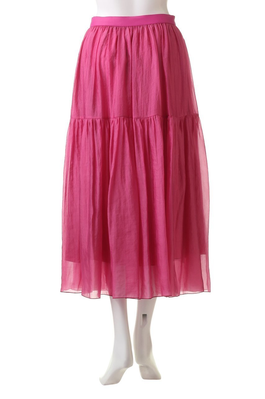 【デザイン ワークス/DESIGN WORKS】のオーガンジーローンスカート 人気、トレンドファッション・服の通販 founy(ファニー) 　ファッション　Fashion　レディースファッション　Fashion for Women　スカート　Skirts　ロングスカート　Long Skirts / Maxi & Midi Skirts　エレガント 上品　Elegant　オーガンジー　Organza Fabric　ティアードスカート　Tiered Skirt, Flounced Skirt　ペチコート　Petticoat, Underskirt　ロング　Long, Long-Length　other-4|ID: prp329100004608222 ipo3291000000034958454