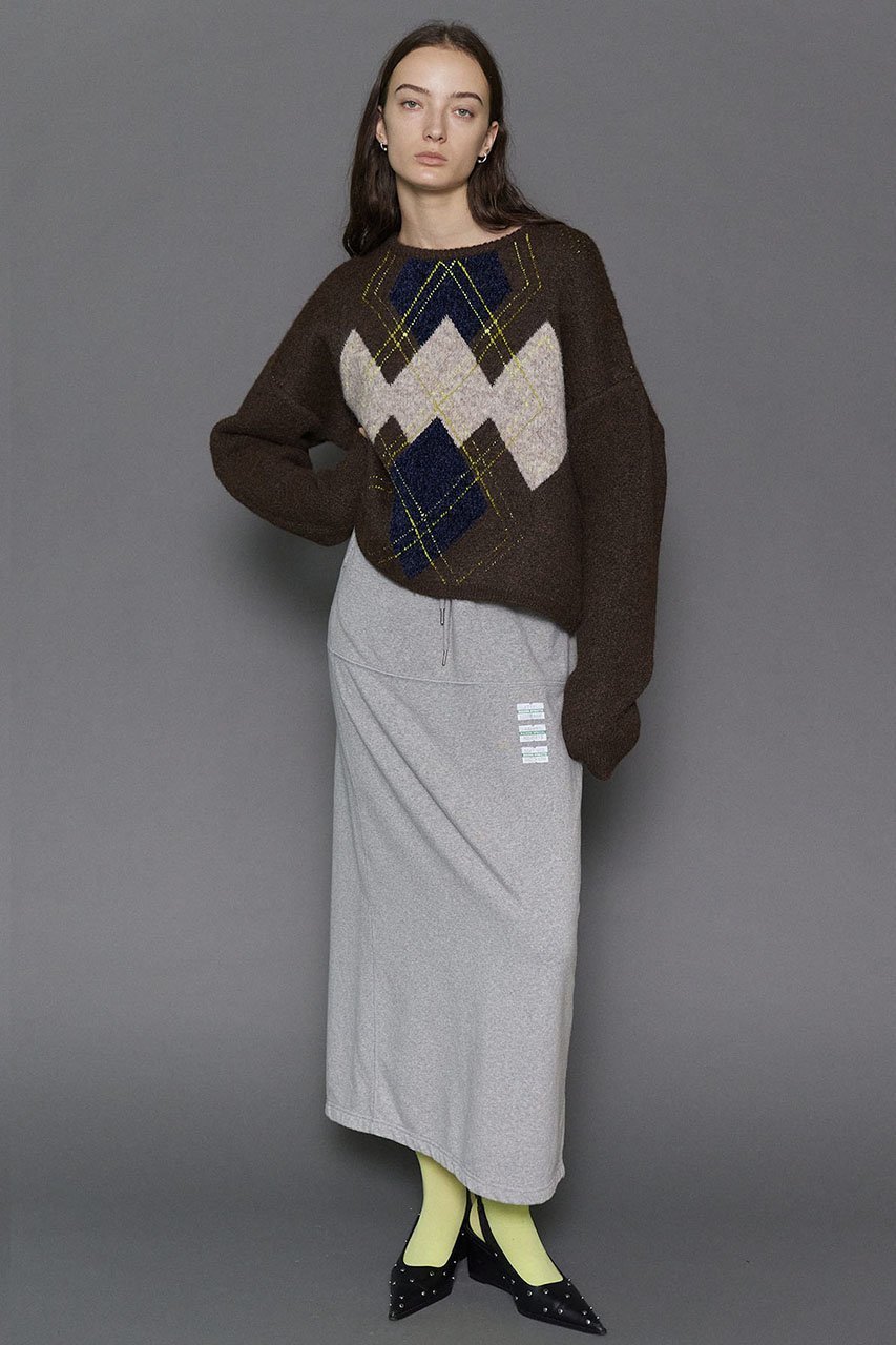 【メゾンスペシャル/MAISON SPECIAL】のArgyle Knit Tops/アーガイルニットトップ 人気、トレンドファッション・服の通販 founy(ファニー) 　ファッション　Fashion　レディースファッション　Fashion for Women　トップス・カットソー　Cut & Sew Tops　ニット　Knit Tops & Sweaters　カジュアルプルオーバー・ニットトップス　Pullovers & Knit Tops / Casual Pullovers　おすすめ　Recommended / Our Picks　デニム　Denim, Jeans Material　ルーズ　Loose, Oversized　冬　Winter / This Winter　other-8|ID: prp329100004608223 ipo3291000000034909911