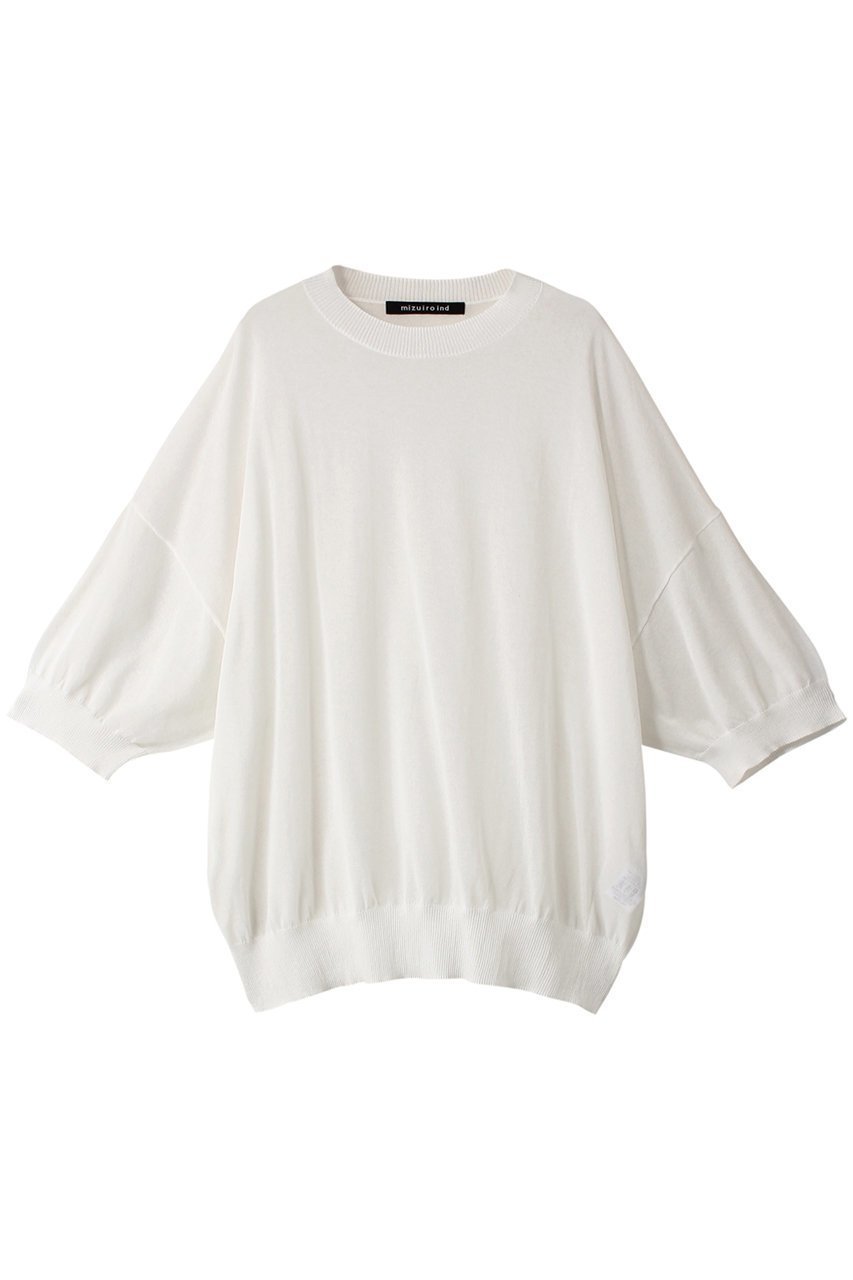 【ミズイロ インド/mizuiro ind】のcrew neck wide P/O プルオーバー インテリア・キッズ・メンズ・レディースファッション・服の通販 founy(ファニー) 　ファッション　Fashion　レディースファッション　Fashion for Women　トップス・カットソー　Cut & Sew Tops　シャツ・ブラウス・オフィスカジュアル　Elegant Blouses & Button-Ups　ロングTシャツ・Tシャツ　Longline T-Shirts & Tees　カジュアルプルオーバー・ニットトップス　Pullovers & Knit Tops / Casual Pullovers　カットソー・ベーシックTシャツ　Cut-and-Sewn Tops / Stretch Tees & Basics　シアー　Sheer, See-Through　ショート　Short, Short Length　シンプル　Simple, Minimal　スリーブ　Sleeve, Long Sleeve / Short Sleeve　トレンド　Trend, Trending Now　夏　Summer　春　Spring　S/S・春夏　SS, Spring/Summer, Warm Season　off white|ID: prp329100004608224 ipo3291000000032927565