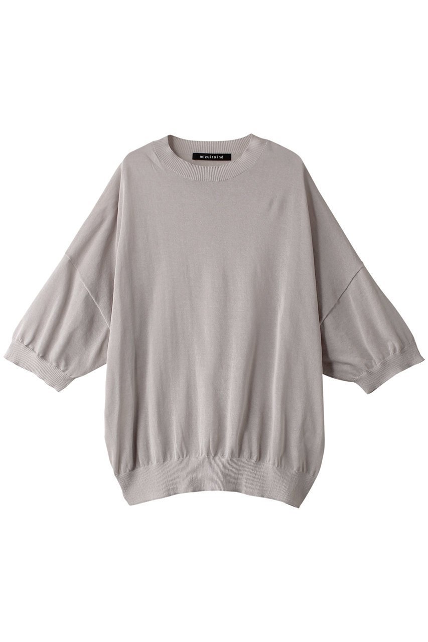 【ミズイロ インド/mizuiro ind】のcrew neck wide P/O プルオーバー インテリア・キッズ・メンズ・レディースファッション・服の通販 founy(ファニー) 　ファッション　Fashion　レディースファッション　Fashion for Women　トップス・カットソー　Cut & Sew Tops　シャツ・ブラウス・オフィスカジュアル　Elegant Blouses & Button-Ups　ロングTシャツ・Tシャツ　Longline T-Shirts & Tees　カジュアルプルオーバー・ニットトップス　Pullovers & Knit Tops / Casual Pullovers　カットソー・ベーシックTシャツ　Cut-and-Sewn Tops / Stretch Tees & Basics　シアー　Sheer, See-Through　ショート　Short, Short Length　シンプル　Simple, Minimal　スリーブ　Sleeve, Long Sleeve / Short Sleeve　トレンド　Trend, Trending Now　夏　Summer　春　Spring　S/S・春夏　SS, Spring/Summer, Warm Season　beige|ID: prp329100004608224 ipo3291000000032927572