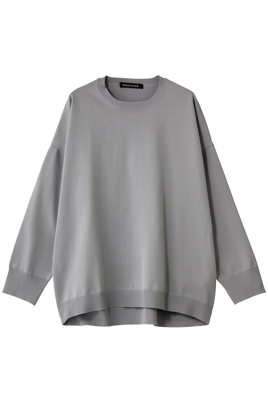 【ミズイロ インド/mizuiro ind】のcrew neck wide P/O プルオーバー インテリア・キッズ・メンズ・レディースファッション・服の通販 founy(ファニー) 　ファッション　Fashion　レディースファッション　Fashion for Women　トップス・カットソー　Cut & Sew Tops　ニット　Knit Tops & Sweaters　カジュアルプルオーバー・ニットトップス　Pullovers & Knit Tops / Casual Pullovers　2026年　2026　シンプル　Simple, Minimal　ヘムライン　Hemline, Bottom Cut　ワイド　Wide, Wide Fit　夏　Summer　春　Spring　S/S・春夏　SS, Spring/Summer, Warm Season　l.gray|ID: prp329100004608224 ipo3291000000035610368