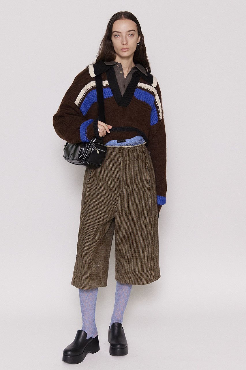 【メゾンスペシャル/MAISON SPECIAL】のSkipper Short Length Knit Tops/スキッパーショートニット 人気、トレンドファッション・服の通販 founy(ファニー) 　ファッション　Fashion　レディースファッション　Fashion for Women　トップス・カットソー　Cut & Sew Tops　ニット　Knit Tops & Sweaters　カジュアルプルオーバー・ニットトップス　Pullovers & Knit Tops / Casual Pullovers　おすすめ　Recommended / Our Picks　インナー　Innerwear　グラフィック　Graphic, Graphic Design　ショート　Short, Short Length　スキッパー　Skipper, Open Collar　other-7|ID: prp329100004608226 ipo3291000000032927701
