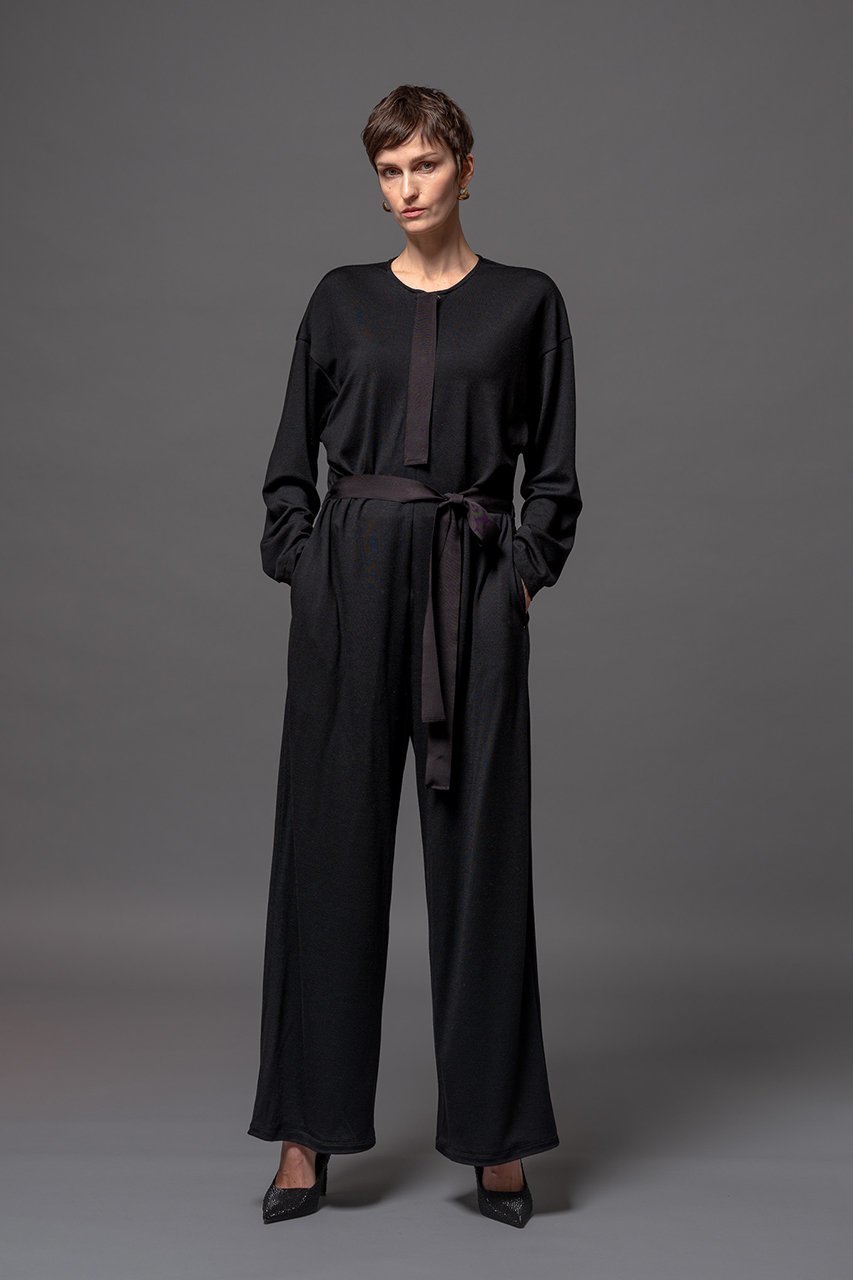 【ドメル/DOMELLE】のウールジャージー ジャンプスーツ 人気、トレンドファッション・服の通販 founy(ファニー) 　ファッション　Fashion　レディースファッション　Fashion for Women　パンツ　Pants & Trousers　なめらか　Smooth, Silky Texture　スーツ　Suit, Formalwear　ドッキング　Docking, Mixed Material　ロング　Long, Long-Length　other-7|ID: prp329100004608234 ipo3291000000032928239