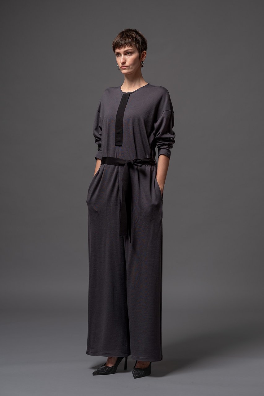 【ドメル/DOMELLE】のウールジャージー ジャンプスーツ 人気、トレンドファッション・服の通販 founy(ファニー) 　ファッション　Fashion　レディースファッション　Fashion for Women　パンツ　Pants & Trousers　なめらか　Smooth, Silky Texture　スーツ　Suit, Formalwear　ドッキング　Docking, Mixed Material　ロング　Long, Long-Length　other-7|ID: prp329100004608234 ipo3291000000034957973