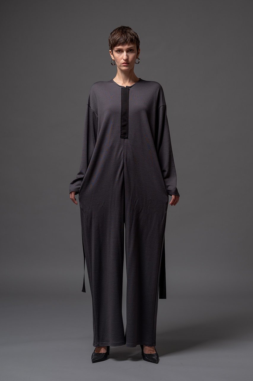 【ドメル/DOMELLE】のウールジャージー ジャンプスーツ 人気、トレンドファッション・服の通販 founy(ファニー) 　ファッション　Fashion　レディースファッション　Fashion for Women　パンツ　Pants & Trousers　なめらか　Smooth, Silky Texture　スーツ　Suit, Formalwear　ドッキング　Docking, Mixed Material　ロング　Long, Long-Length　other-6|ID: prp329100004608234 ipo3291000000035690974