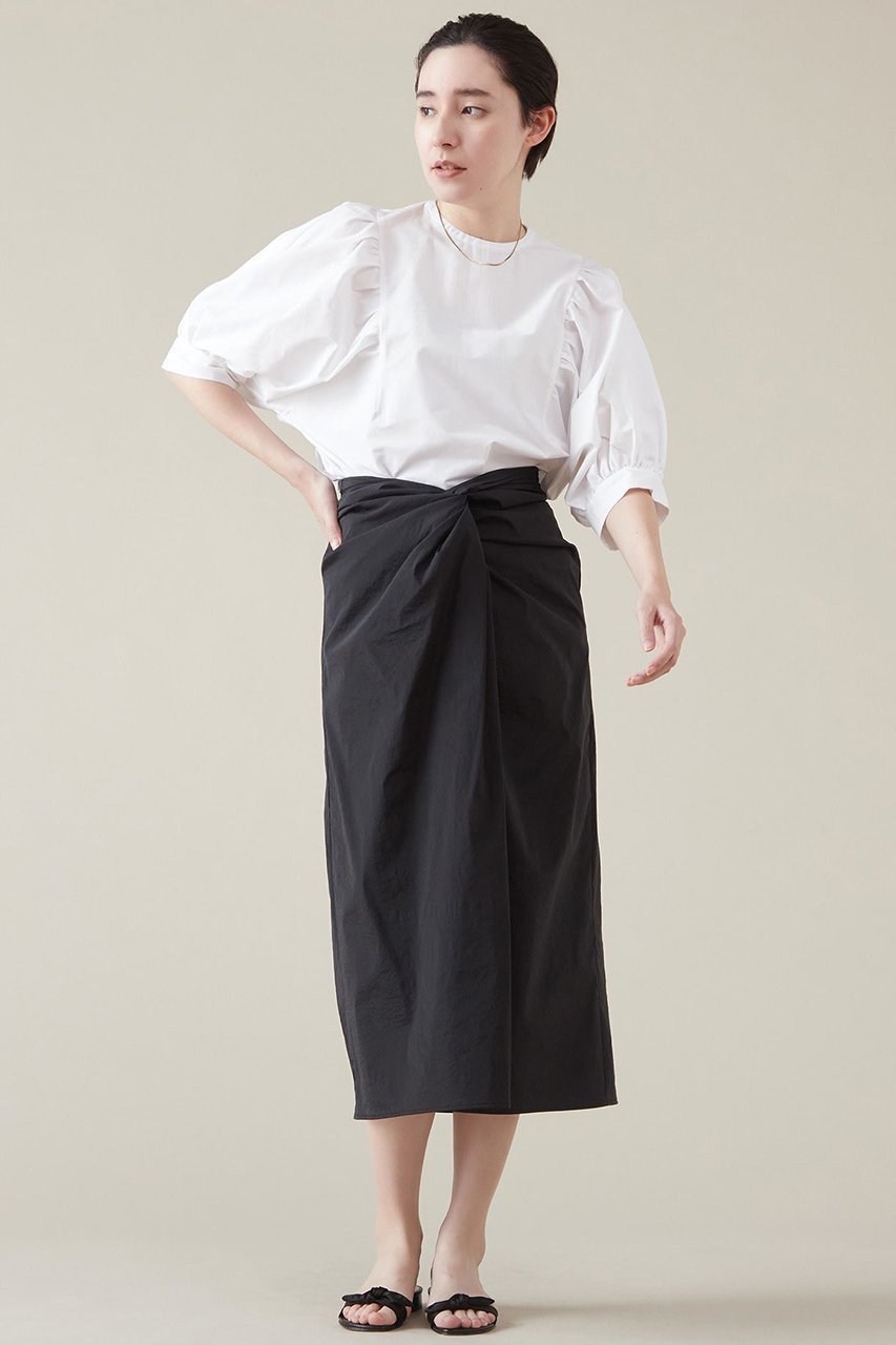 【マルティニーク/martinique】のコンビパフスリーブプルオーバー 人気、トレンドファッション・服の通販 founy(ファニー) 　ファッション　Fashion　レディースファッション　Fashion for Women　トップス・カットソー　Cut & Sew Tops　シャツ・ブラウス・オフィスカジュアル　Elegant Blouses & Button-Ups　ロングTシャツ・Tシャツ　Longline T-Shirts & Tees　カジュアルプルオーバー・ニットトップス　Pullovers & Knit Tops / Casual Pullovers　カットソー・ベーシックTシャツ　Cut-and-Sewn Tops / Stretch Tees & Basics　おすすめ　Recommended / Our Picks　カットソー　Cut and Sewn Top　ギャザー　Gathered, Ruffled　ショート　Short, Short Length　スリーブ　Sleeve, Long Sleeve / Short Sleeve　タイプライター　Typewriter Fabric, Crisp Cotton　ハーフ　Half, Half-Length　other-4|ID: prp329100004608246 ipo3291000000032928905