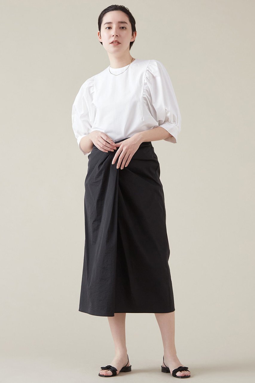 【マルティニーク/martinique】のコンビパフスリーブプルオーバー 人気、トレンドファッション・服の通販 founy(ファニー) 　ファッション　Fashion　レディースファッション　Fashion for Women　トップス・カットソー　Cut & Sew Tops　シャツ・ブラウス・オフィスカジュアル　Elegant Blouses & Button-Ups　ロングTシャツ・Tシャツ　Longline T-Shirts & Tees　カジュアルプルオーバー・ニットトップス　Pullovers & Knit Tops / Casual Pullovers　カットソー・ベーシックTシャツ　Cut-and-Sewn Tops / Stretch Tees & Basics　おすすめ　Recommended / Our Picks　カットソー　Cut and Sewn Top　ギャザー　Gathered, Ruffled　ショート　Short, Short Length　スリーブ　Sleeve, Long Sleeve / Short Sleeve　タイプライター　Typewriter Fabric, Crisp Cotton　ハーフ　Half, Half-Length　other-5|ID: prp329100004608246 ipo3291000000032928914
