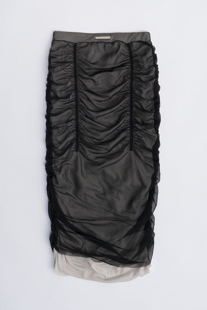 【プランク プロジェクト/PRANK PROJECT】のシアーレイヤーシャーリングタイトスカート / Sheer Layered Shirring Tight Skirt インテリア・キッズ・メンズ・レディースファッション・服の通販 founy(ファニー) https://founy.com/ ファッション Fashion レディースファッション Fashion for Women スカート Skirts ロングスカート Long Skirts / Maxi & Midi Skirts おすすめ Recommended / Our Picks カットソー Cut and Sewn Top シャーリング Shirring, Ruched タイトスカート Pencil Skirt, Tight Skirt ロング Long, Long-Length |ID: prp329100004608247 ipo3291000000034423930