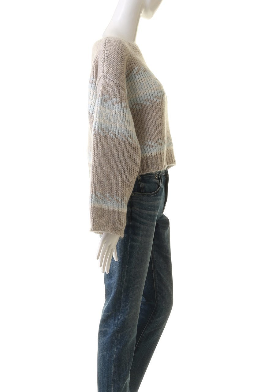 【マリリンムーン/MARILYN MOON】の【WALANCE】モヘアジャカードニットプルオーバー 人気、トレンドファッション・服の通販 founy(ファニー) 　ファッション　Fashion　レディースファッション　Fashion for Women　トップス・カットソー　Cut & Sew Tops　ニット　Knit Tops & Sweaters　カジュアルプルオーバー・ニットトップス　Pullovers & Knit Tops / Casual Pullovers　ジャカード／ジャガード　Jacquard, Woven Pattern　スリーブ　Sleeve, Long Sleeve / Short Sleeve　セーター　Sweater, Knitwear　バランス　Balance, Style Balance　ミックス　Mix, Mixed Style　ワイド　Wide, Wide Fit　other-3|ID: prp329100004608250 ipo3291000000032929135