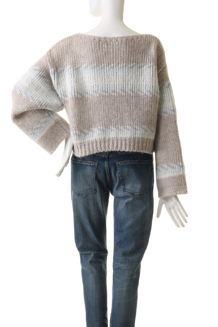 【マリリンムーン/MARILYN MOON】の【WALANCE】モヘアジャカードニットプルオーバー 人気、トレンドファッション・服の通販 founy(ファニー) 　ファッション　Fashion　レディースファッション　Fashion for Women　トップス・カットソー　Cut & Sew Tops　ニット　Knit Tops & Sweaters　カジュアルプルオーバー・ニットトップス　Pullovers & Knit Tops / Casual Pullovers　ジャカード／ジャガード　Jacquard, Woven Pattern　スリーブ　Sleeve, Long Sleeve / Short Sleeve　セーター　Sweater, Knitwear　バランス　Balance, Style Balance　ミックス　Mix, Mixed Style　ワイド　Wide, Wide Fit　other-4|ID: prp329100004608250 ipo3291000000032929143
