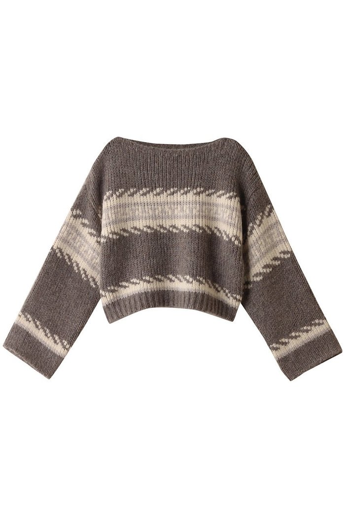 【マリリンムーン/MARILYN MOON】の【WALANCE】モヘアジャカードニットプルオーバー インテリア・キッズ・メンズ・レディースファッション・服の通販 founy(ファニー) https://founy.com/ ファッション Fashion レディースファッション Fashion for Women トップス・カットソー Cut & Sew Tops ニット Knit Tops & Sweaters カジュアルプルオーバー・ニットトップス Pullovers & Knit Tops / Casual Pullovers ジャカード／ジャガード Jacquard, Woven Pattern スリーブ Sleeve, Long Sleeve / Short Sleeve セーター Sweater, Knitwear バランス Balance, Style Balance ミックス Mix, Mixed Style ワイド Wide, Wide Fit |ID: prp329100004608250 ipo3291000000034957374