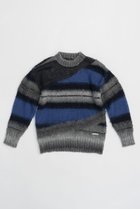 【プランク プロジェクト/PRANK PROJECT】のモヘアボーダーニット / Mohair Border Knit BLU(ブルー)|ID: prp329100004608253 ipo3291000000034422877