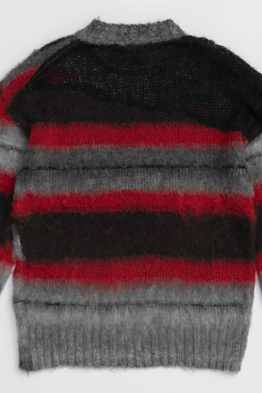 【プランク プロジェクト/PRANK PROJECT】のモヘアボーダーニット / Mohair Border Knit 人気、トレンドファッション・服の通販 founy(ファニー) ファッション Fashion レディースファッション Fashion for Women トップス・カットソー Cut & Sew Tops ニット Knit Tops & Sweaters カジュアルプルオーバー・ニットトップス Pullovers & Knit Tops / Casual Pullovers シンプル Simple, Minimal ボーダー Border, Stripe ランダム Random, Irregular ルーズ Loose, Oversized 透かし Cut-Out, Lacework other-8|ID: prp329100004608253 ipo3291000000034422885