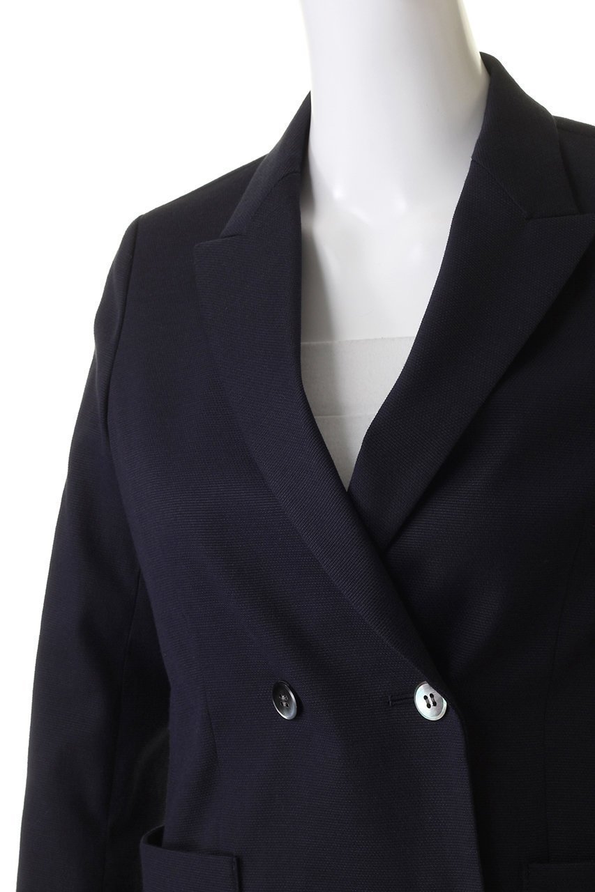 【アナイ/ANAYI】のカラミコットンダブルジャケット 人気、トレンドファッション・服の通販 founy(ファニー) 　ファッション　Fashion　レディースファッション　Fashion for Women　アウター　Coat / Outerwear Collection　レディースジャケット・軽アウター　Jackets　シンプル　Simple, Minimal　ジャケット　Jacket, Outerwear　ダブル　Double, Double-Breasted　デニム　Denim, Jeans Material　エレガント 上品　Elegant　再入荷　Restock / Back in Stock　other-5|ID: prp329100004608254 ipo3291000000035054025