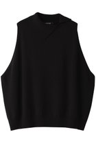 【ミズイロ インド/mizuiro ind】のasymmetry collar wide vest ベスト black|ID: prp329100004608256 ipo3291000000032929564