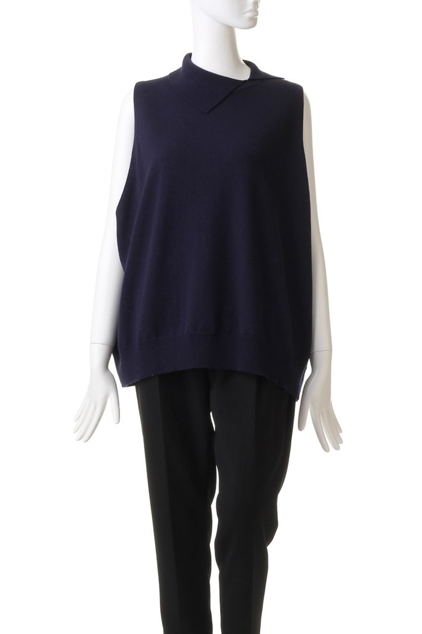 【ミズイロ インド/mizuiro ind】のasymmetry collar wide vest ベスト 人気、トレンドファッション・服の通販 founy(ファニー) 　ファッション　Fashion　レディースファッション　Fashion for Women　トップス・カットソー　Cut & Sew Tops　ニット　Knit Tops & Sweaters　ベスト&ジレ / 重ね着スタイル　Vests & Gilets　カジュアルプルオーバー・ニットトップス　Pullovers & Knit Tops / Casual Pullovers　アシンメトリー　Asymmetrical Style　シンプル　Simple, Minimal　トレンド　Trend, Trending Now　ベスト　Vest, Waistcoat　ロング　Long, Long-Length　other-2|ID: prp329100004608256 ipo3291000000032929572