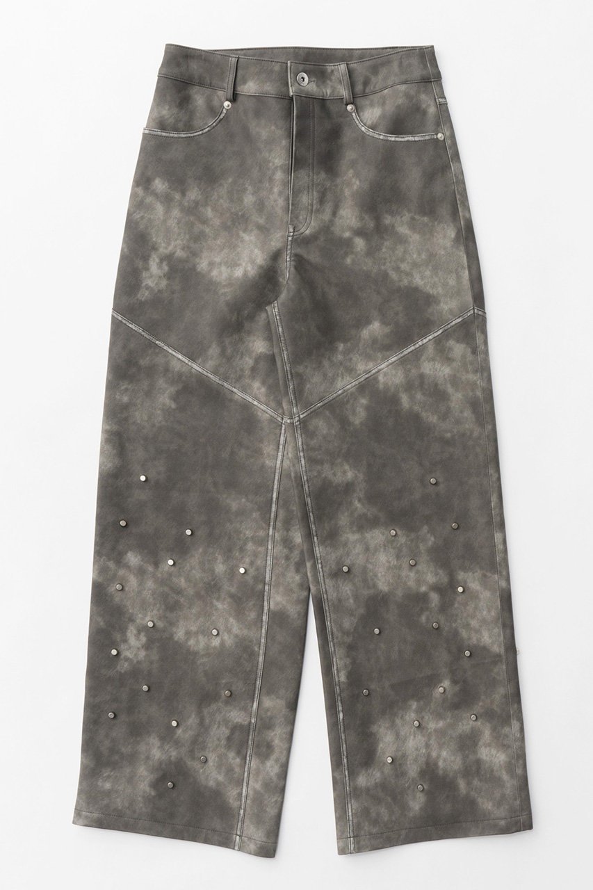 【メゾンスペシャル/MAISON SPECIAL】のStuds faux Leather Straight Pants/スタッズフェイクレザーストレートパンツ 人気、トレンドファッション・服の通販 founy(ファニー) 　ファッション　Fashion　レディースファッション　Fashion for Women　パンツ　Pants & Trousers　おすすめ　Recommended / Our Picks　クール　Cool, Chic　シンプル　Simple, Minimal　スタッズ　Studs, Metal Accents　ストレート　Straight, Straight Cut　フェイクレザー　Faux Leather, PU Leather　 other-1|ID: prp329100004608257 ipo3291000000034909997
