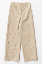【メゾンスペシャル/MAISON SPECIAL】のStuds faux Leather Straight Pants/スタッズフェイクレザーストレートパンツ BGE(ベージュ)|ID: prp329100004608257 ipo3291000000036023010