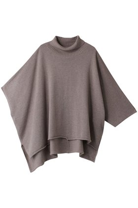 【ミズイロ インド/mizuiro ind】 poncho like high neck P/O プルオーバー人気、トレンドファッション・服の通販 founy(ファニー) ファッション Fashion レディースファッション Fashion for Women トップス・カットソー Cut & Sew Tops ニット Knit Tops & Sweaters カジュアルプルオーバー・ニットトップス Pullovers & Knit Tops / Casual Pullovers アシンメトリー Asymmetrical Style ハイネック High Neck, Mock Neck ポンチョ Poncho, Cape Style |ID:prp329100004608260