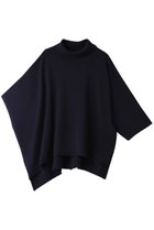 【ミズイロ インド/mizuiro ind】のponcho like high neck P/O プルオーバー 人気、トレンドファッション・服の通販 founy(ファニー) ファッション Fashion レディースファッション Fashion for Women トップス・カットソー Cut & Sew Tops ニット Knit Tops & Sweaters カジュアルプルオーバー・ニットトップス Pullovers & Knit Tops / Casual Pullovers アシンメトリー Asymmetrical Style ハイネック High Neck, Mock Neck ポンチョ Poncho, Cape Style thumbnail navy|ID: prp329100004608260 ipo3291000000034980561