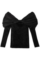 【プランク プロジェクト/PRANK PROJECT】のオフショルリボントップ / Off Shoulder Ribbon Top BLK(ブラック)|ID: prp329100004608270 ipo3291000000032930172
