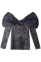【プランク プロジェクト/PRANK PROJECT】のオフショルリボントップ / Off Shoulder Ribbon Top SLV(シルバー)|ID: prp329100004608270 ipo3291000000034422477