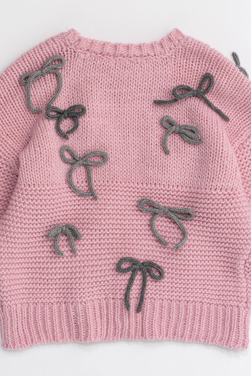 【メゾンスペシャル/MAISON SPECIAL】のRandom Ribbon Knit Tops/ランダムリボンニットトップス 人気、トレンドファッション・服の通販 founy(ファニー) 　ファッション　Fashion　レディースファッション　Fashion for Women　トップス・カットソー　Cut & Sew Tops　ニット　Knit Tops & Sweaters　カジュアルプルオーバー・ニットトップス　Pullovers & Knit Tops / Casual Pullovers　おすすめ　Recommended / Our Picks　ガーリー　Girly, Feminine Style　トレンド　Trend, Trending Now　フリル　Frill, Ruffle　リボン　Ribbon, Bow　A/W・秋冬　Autumn/Winter　other-5|ID: prp329100004608275 ipo3291000000032930535