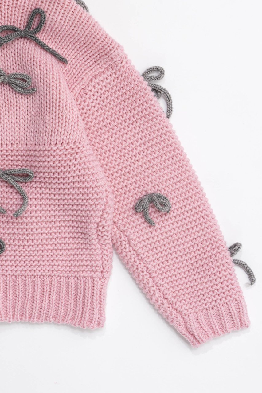 【メゾンスペシャル/MAISON SPECIAL】のRandom Ribbon Knit Tops/ランダムリボンニットトップス 人気、トレンドファッション・服の通販 founy(ファニー) 　ファッション　Fashion　レディースファッション　Fashion for Women　トップス・カットソー　Cut & Sew Tops　ニット　Knit Tops & Sweaters　カジュアルプルオーバー・ニットトップス　Pullovers & Knit Tops / Casual Pullovers　おすすめ　Recommended / Our Picks　ガーリー　Girly, Feminine Style　トレンド　Trend, Trending Now　フリル　Frill, Ruffle　リボン　Ribbon, Bow　A/W・秋冬　Autumn/Winter　other-6|ID: prp329100004608275 ipo3291000000032930546