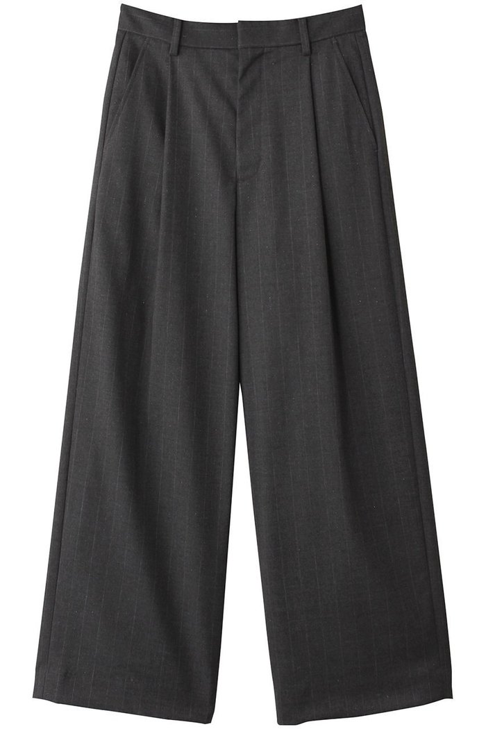 【エリオポール/heliopole】のグリッターストライプストレートパンツ インテリア・キッズ・メンズ・レディースファッション・服の通販 founy(ファニー) https://founy.com/ ファッション Fashion レディースファッション Fashion for Women パンツ Pants & Trousers クラシカル Classical, Vintage-Inspired クール Cool, Chic スウェット / スエット Sweatshirt, Sweatwear ストライプ Stripe, Striped Pattern ストレート Straight, Straight Cut マニッシュ Mannish, Boyish エレガント 上品 Elegant |ID: prp329100004608276 ipo3291000000035055917