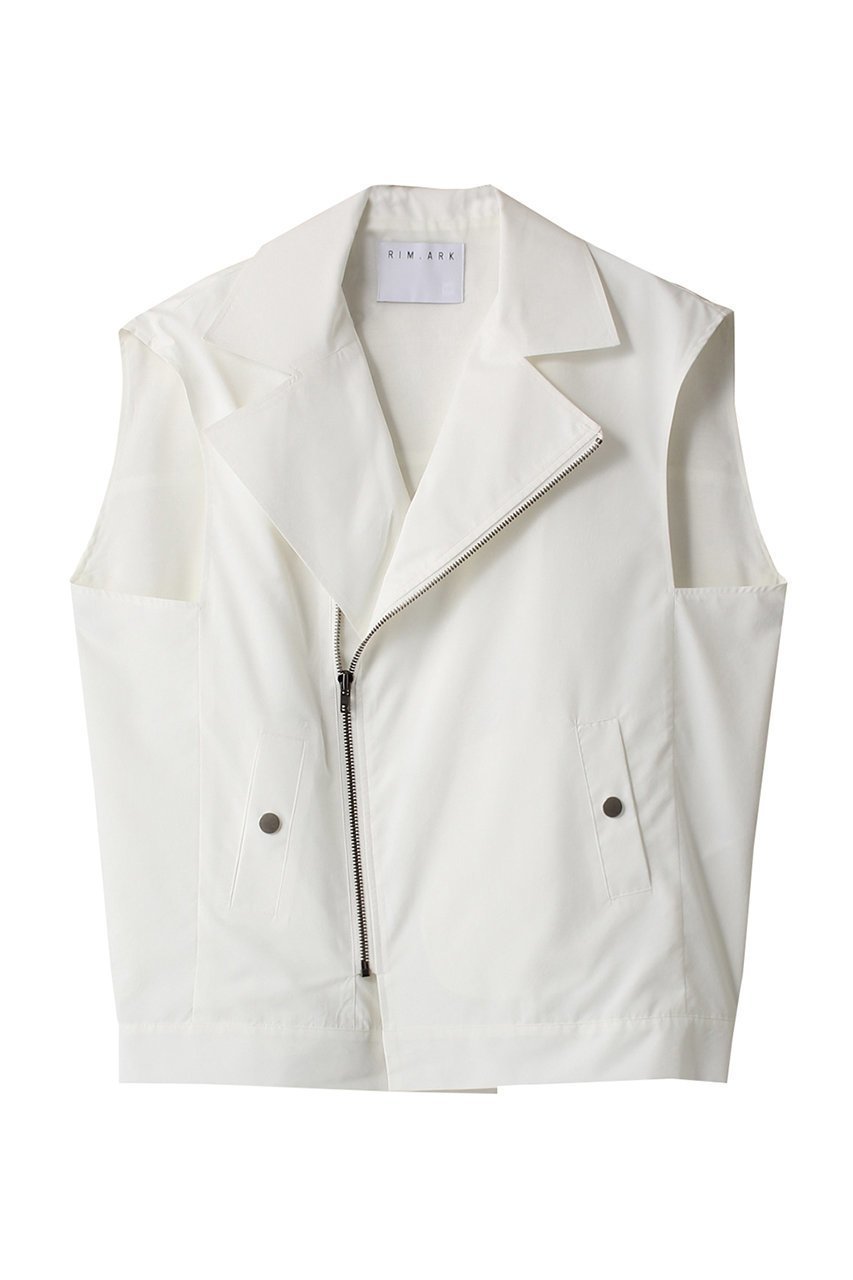 【リムアーク/RIM.ARK】のOver sized riders vest/ベスト 人気、トレンドファッション・服の通販 founy(ファニー) 　ファッション　Fashion　レディースファッション　Fashion for Women　アウター　Coat / Outerwear Collection　レディースジャケット・軽アウター　Jackets　ライダースジャケット / レザースタイル　Riders Jackets & Biker Style　ジャケット　Jacket, Outerwear　タイプライター　Typewriter Fabric, Crisp Cotton　ベスト　Vest, Waistcoat　ライダース　Riders　ライダースジャケット　Riders, Biker Jacket　 other-1|ID: prp329100004608278 ipo3291000000032930681