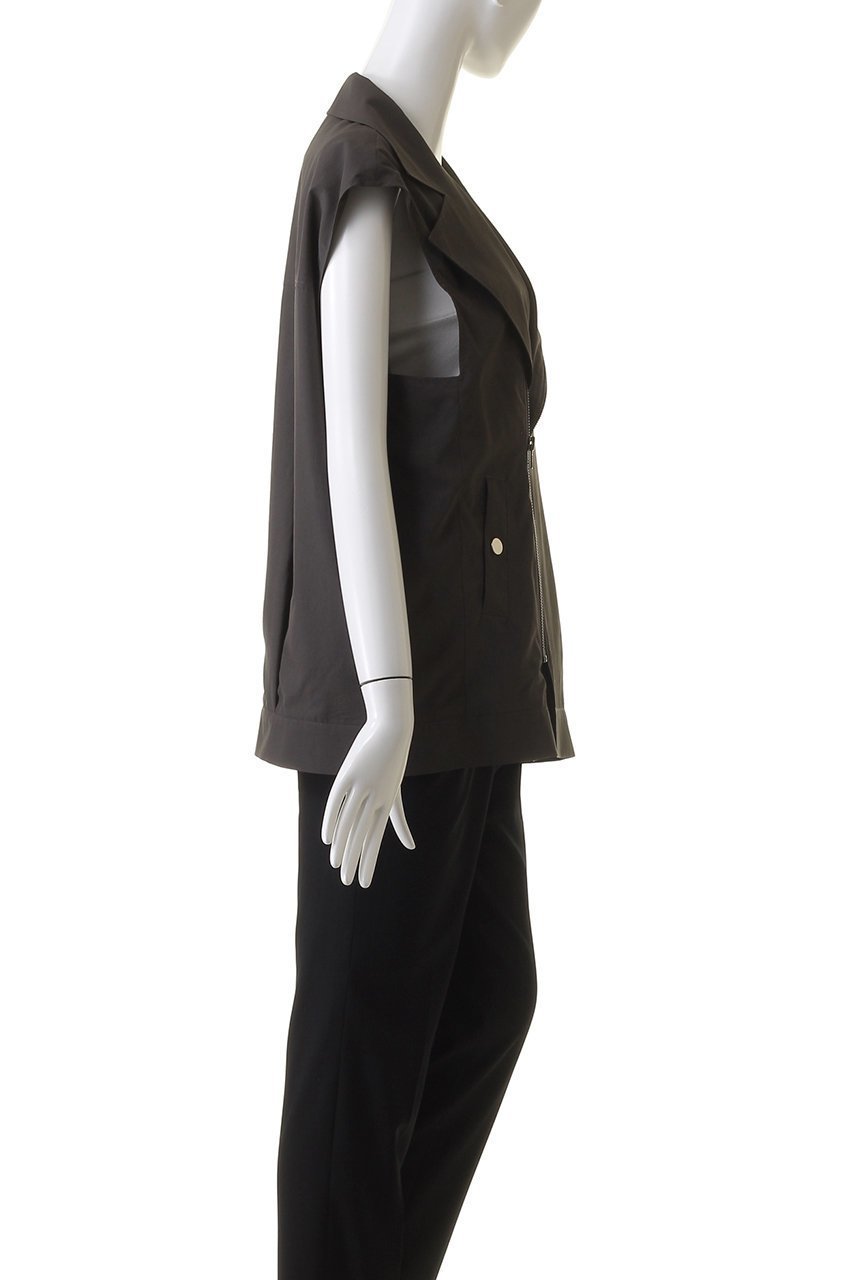【リムアーク/RIM.ARK】のOver sized riders vest/ベスト 人気、トレンドファッション・服の通販 founy(ファニー) 　ファッション　Fashion　レディースファッション　Fashion for Women　アウター　Coat / Outerwear Collection　レディースジャケット・軽アウター　Jackets　ライダースジャケット / レザースタイル　Riders Jackets & Biker Style　ジャケット　Jacket, Outerwear　タイプライター　Typewriter Fabric, Crisp Cotton　ベスト　Vest, Waistcoat　ライダース　Riders　ライダースジャケット　Riders, Biker Jacket　other-3|ID: prp329100004608278 ipo3291000000032930712