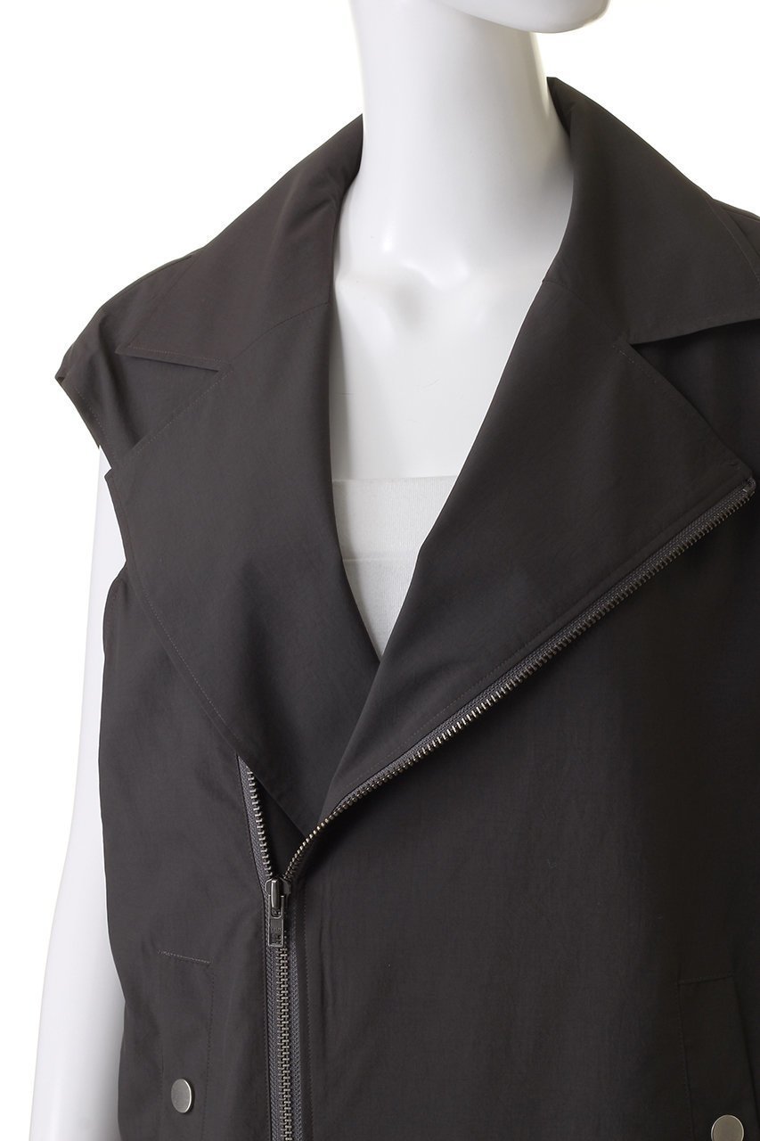 【リムアーク/RIM.ARK】のOver sized riders vest/ベスト 人気、トレンドファッション・服の通販 founy(ファニー) 　ファッション　Fashion　レディースファッション　Fashion for Women　アウター　Coat / Outerwear Collection　レディースジャケット・軽アウター　Jackets　ライダースジャケット / レザースタイル　Riders Jackets & Biker Style　ジャケット　Jacket, Outerwear　タイプライター　Typewriter Fabric, Crisp Cotton　ベスト　Vest, Waistcoat　ライダース　Riders　ライダースジャケット　Riders, Biker Jacket　other-5|ID: prp329100004608278 ipo3291000000032930730