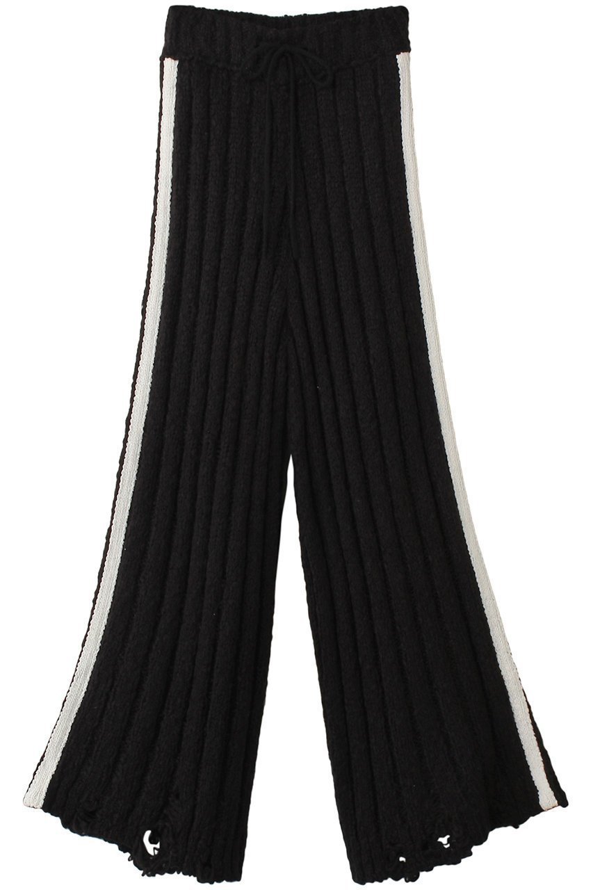 【プランク プロジェクト/PRANK PROJECT】のニットトラックパンツ/Knit Track Pants インテリア・キッズ・メンズ・レディースファッション・服の通販 founy(ファニー) 　ファッション　Fashion　レディースファッション　Fashion for Women　パンツ　Pants & Trousers　スポーティ　Sporty, Casual Athletic　セットアップ　Set-Up, Coordinated Outfit　BLK(ブラック)|ID: prp329100004608282 ipo3291000000032931041