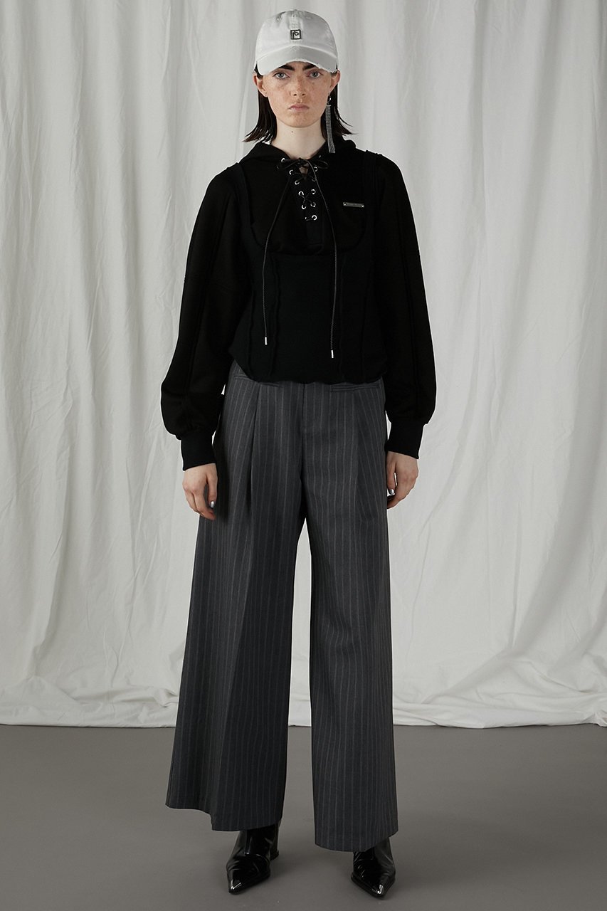 【プランク プロジェクト/PRANK PROJECT】のロークロッチワイドパンツ / Low Crotch Wide Pants 人気、トレンドファッション・服の通販 founy(ファニー) ファッション Fashion レディースファッション Fashion for Women パンツ Pants & Trousers ストライプ Stripe, Striped Pattern セットアップ Set-Up, Coordinated Outfit ツイル Twist, Twisted Detail ワイド Wide, Wide Fit other-5|ID: prp329100004608283 ipo3291000000034423158