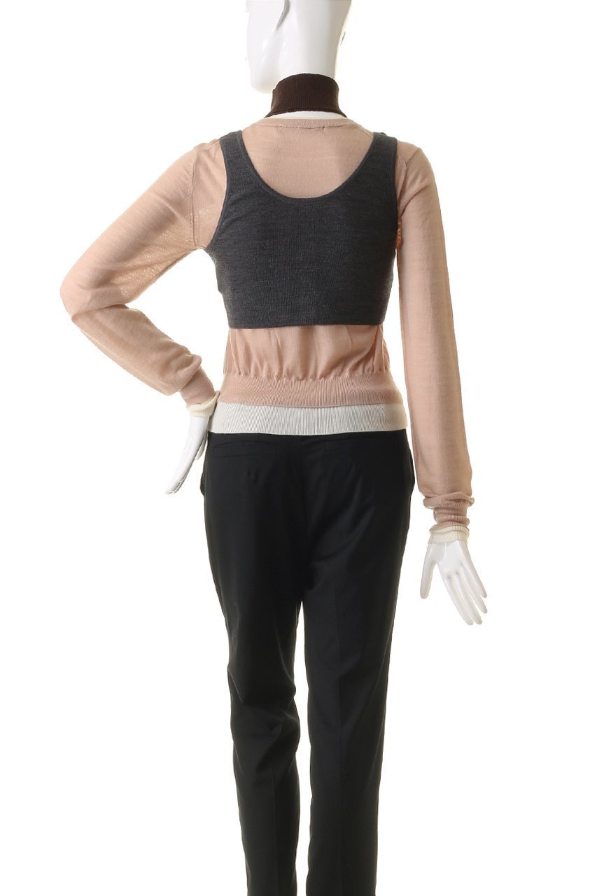 【プランク プロジェクト/PRANK PROJECT】のレイヤードカラーブロックニット / Layered Color Block Knit 人気、トレンドファッション・服の通販 founy(ファニー) 　ファッション　Fashion　レディースファッション　Fashion for Women　トップス・カットソー　Cut & Sew Tops　ニット　Knit Tops & Sweaters　カジュアルプルオーバー・ニットトップス　Pullovers & Knit Tops / Casual Pullovers　タンク　Tank Top, Sleeveless Top　トレンド　Trend, Trending Now　ベスト　Vest, Waistcoat　長袖　Long Sleeve, Full Sleeve　other-4|ID: prp329100004608284 ipo3291000000034422860