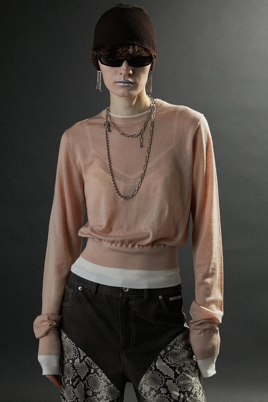 【プランク プロジェクト/PRANK PROJECT】のレイヤードカラーブロックニット / Layered Color Block Knit 人気、トレンドファッション・服の通販 founy(ファニー) 　ファッション　Fashion　レディースファッション　Fashion for Women　トップス・カットソー　Cut & Sew Tops　ニット　Knit Tops & Sweaters　カジュアルプルオーバー・ニットトップス　Pullovers & Knit Tops / Casual Pullovers　タンク　Tank Top, Sleeveless Top　トレンド　Trend, Trending Now　ベスト　Vest, Waistcoat　長袖　Long Sleeve, Full Sleeve　other-8|ID: prp329100004608284 ipo3291000000034422864