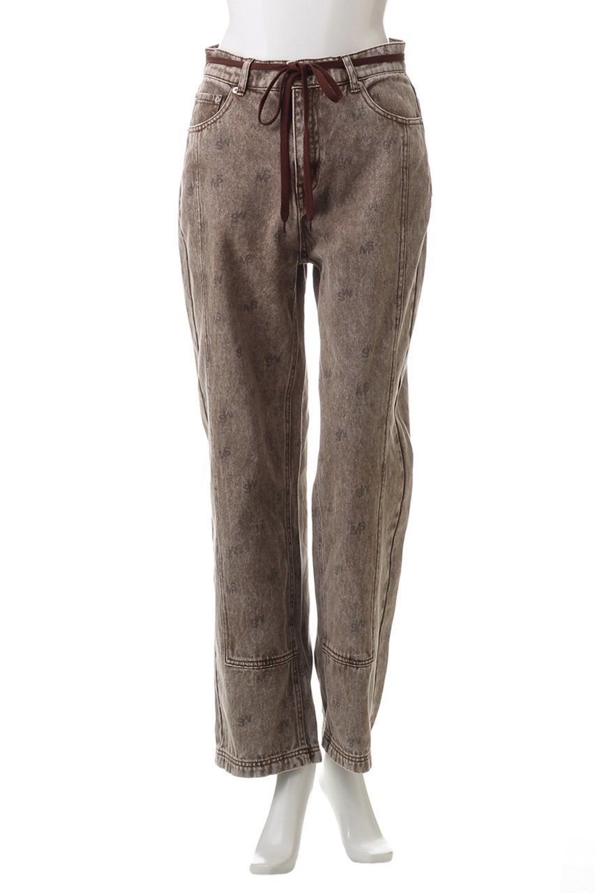 【メゾンスペシャル/MAISON SPECIAL】のMonogram Print Denim Pants/モノグラムプリントデニム 人気、トレンドファッション・服の通販 founy(ファニー) 　ファッション　Fashion　レディースファッション　Fashion for Women　パンツ　Pants & Trousers　デニムパンツ・ジーンズ・美脚デニム　Denim Jeans & Pants　ヴィンテージ　Vintage Style　シンプル　Simple, Minimal　ツイル　Twist, Twisted Detail　デニム　Denim, Jeans Material　プリント　Print, Printed Pattern　ワイド　Wide, Wide Fit　A/W・秋冬　Autumn/Winter　other-2|ID: prp329100004608285 ipo3291000000032931229