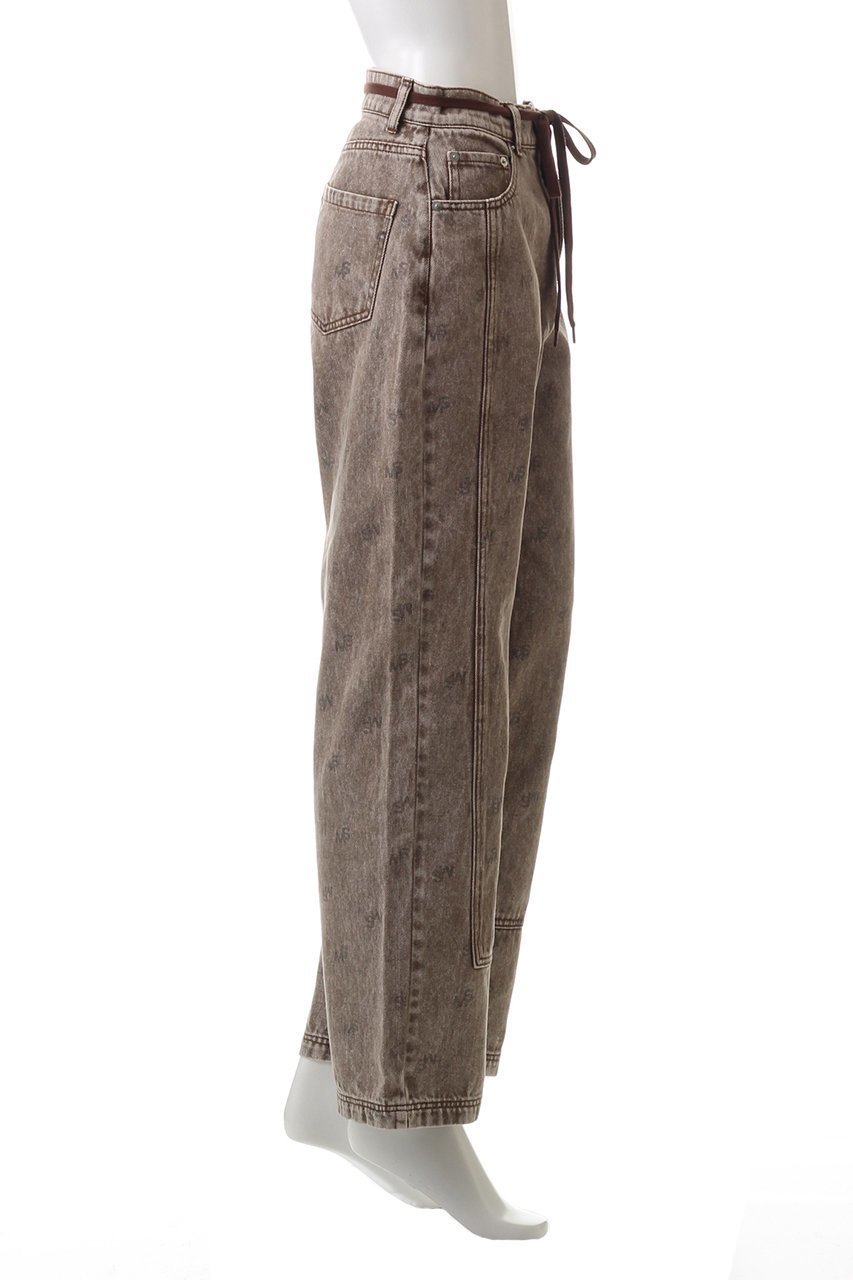 【メゾンスペシャル/MAISON SPECIAL】のMonogram Print Denim Pants/モノグラムプリントデニム 人気、トレンドファッション・服の通販 founy(ファニー) 　ファッション　Fashion　レディースファッション　Fashion for Women　パンツ　Pants & Trousers　デニムパンツ・ジーンズ・美脚デニム　Denim Jeans & Pants　ヴィンテージ　Vintage Style　シンプル　Simple, Minimal　ツイル　Twist, Twisted Detail　デニム　Denim, Jeans Material　プリント　Print, Printed Pattern　ワイド　Wide, Wide Fit　A/W・秋冬　Autumn/Winter　other-3|ID: prp329100004608285 ipo3291000000032931237